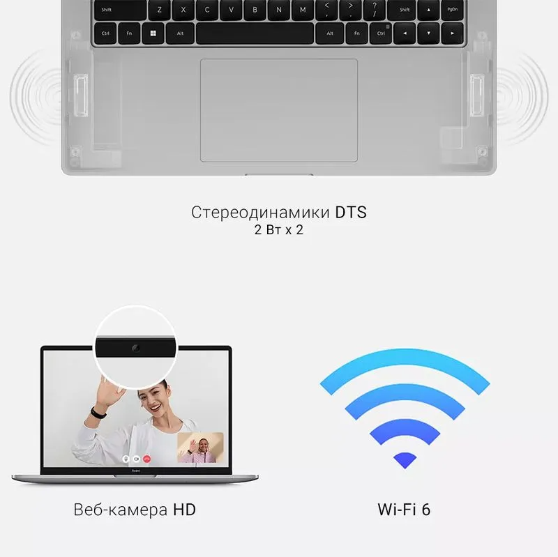 Ноутбук Xiaomi RedmiBook Pro 15" 2022 (AMD R7-6800H,16Gb, 512Gb, Radeon Graphics) (JYU4473CN)