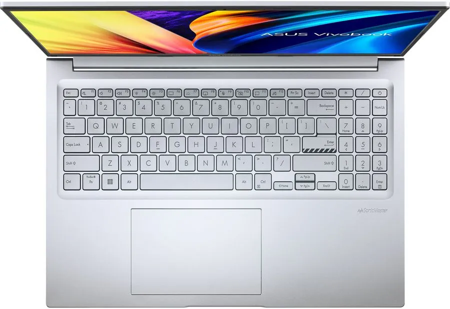 Ноутбук ASUS VivoBook 16X M1603QA, 16", IPS, AMD Ryzen 7 5800H 3.2ГГц, 8-ядерный, 16ГБ DDR4, 512ГБ SSD, AMD Radeon, серебристый [90NB0Y82-M00260]